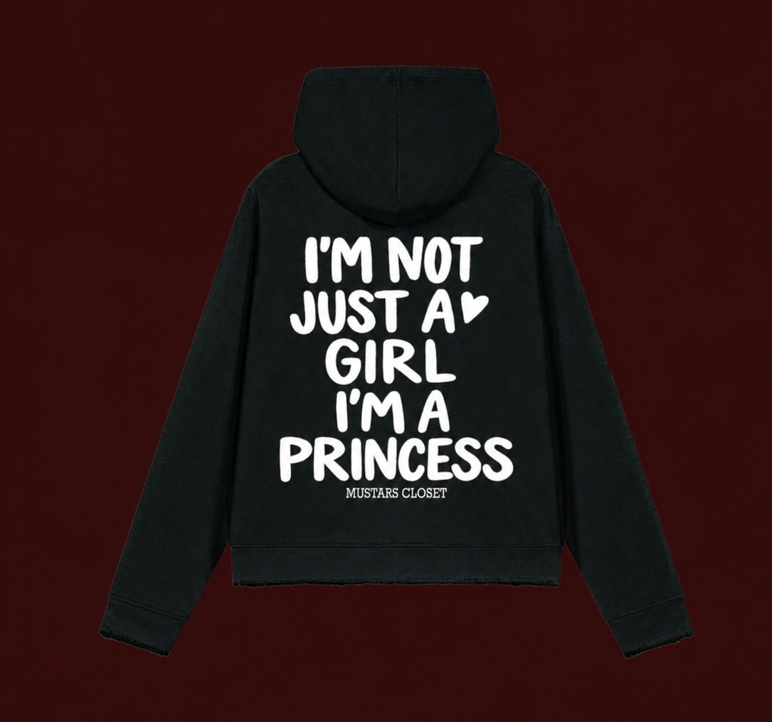 PRINCESS BLACK HOODIE | MUSTARS