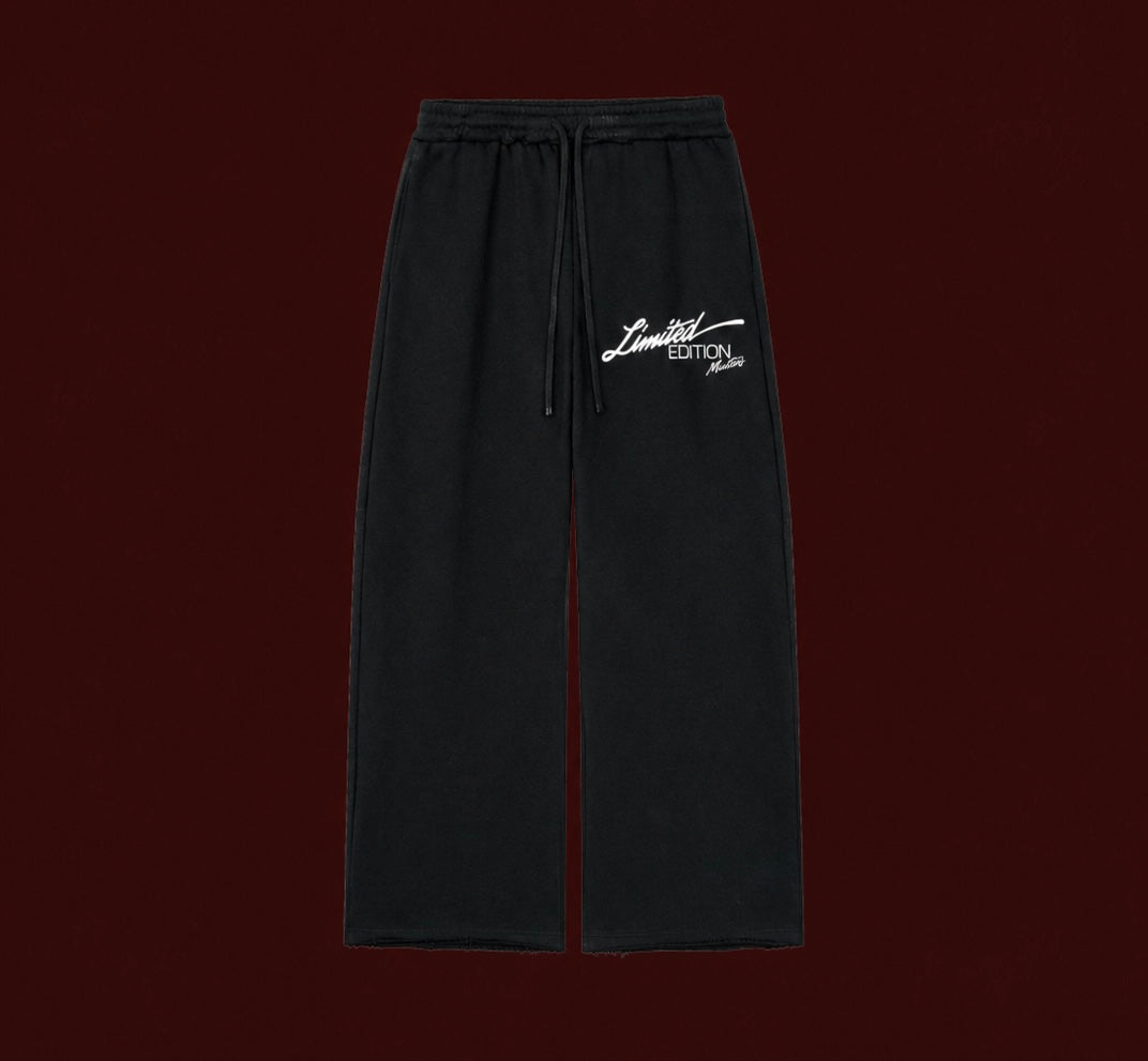 PRINCESS BLACK SWEATPANTS | MUSTARS