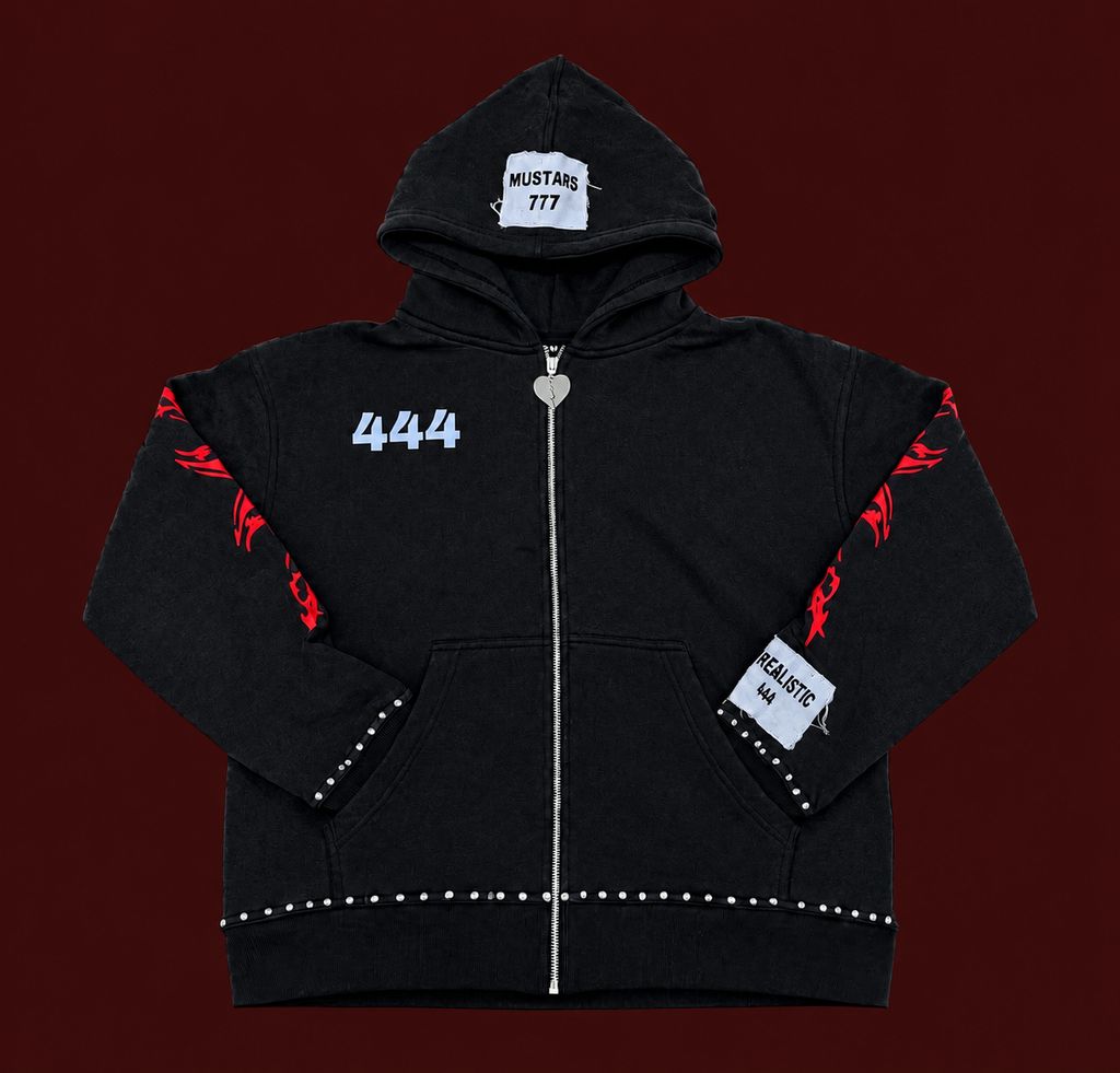 444 Hoodie - Unrealistic X MUSTARS