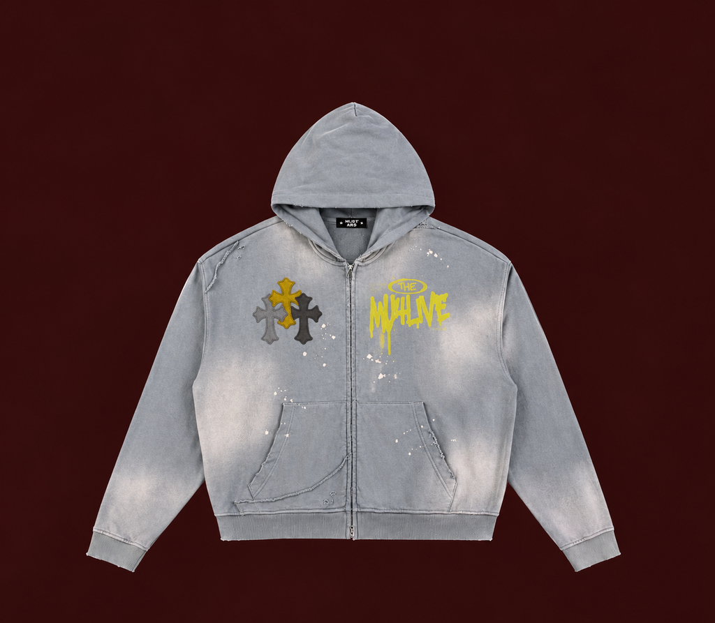 CROSS HOODIE | MUSTARS
